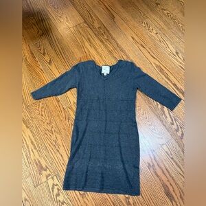 Gray 3/4 Sleeve Dress